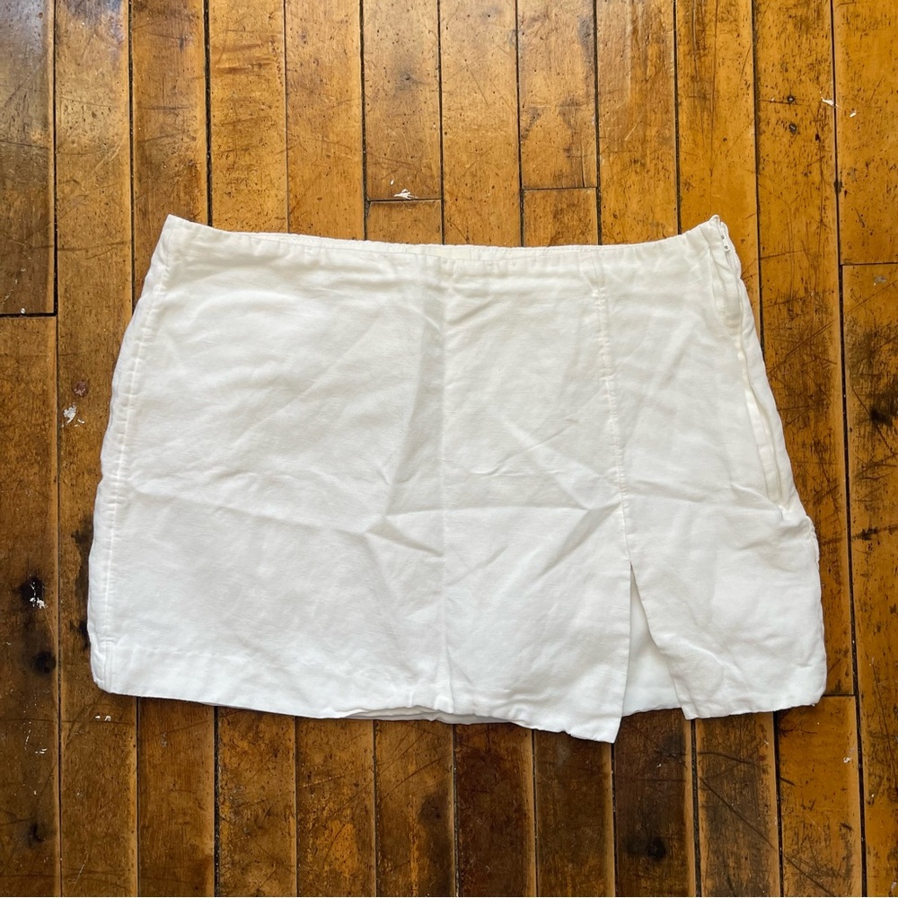 h&m linen skirt